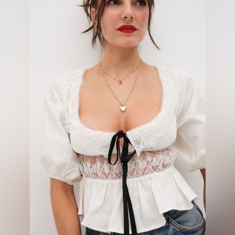 NWT For Love and Lemons Marsha Top- XL